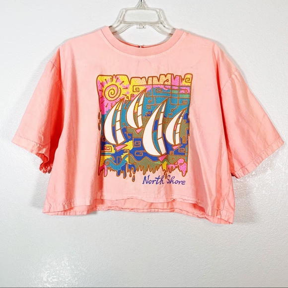 Tops - Vintage 1990's North Shore Crop Top Size Large